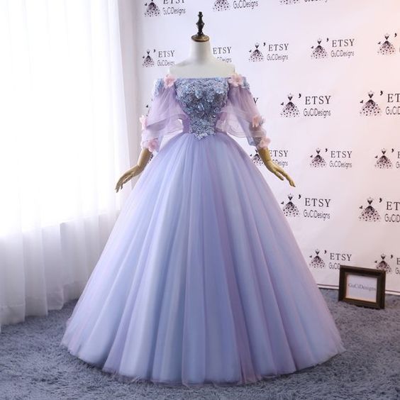 Custom Women Prom Dress Ball Gown Long Quinceanera Dress A-Line Prom Gown    cg16175