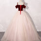 PINK LONG BALL GOWN PROM DRESS WITH LACE FORMAL DRESS   cg16451