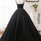 BLACK TULLE LONG BALL GOWN DRESS BLACK FORMAL DRESS Prom Dress    cg16503