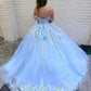 Off the Shoulder Ball Gown prom Dress    cg16508