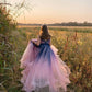 Ombre A-line Tulle Long prom Dress   cg16510