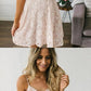 A-Line V-Neck Spaghetti Straps Lace Cheap Short Homecoming Dresses cg1656