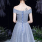 SHINY TULLE LONG A LINE PROM DRESS EVENING DRESS   cg16673