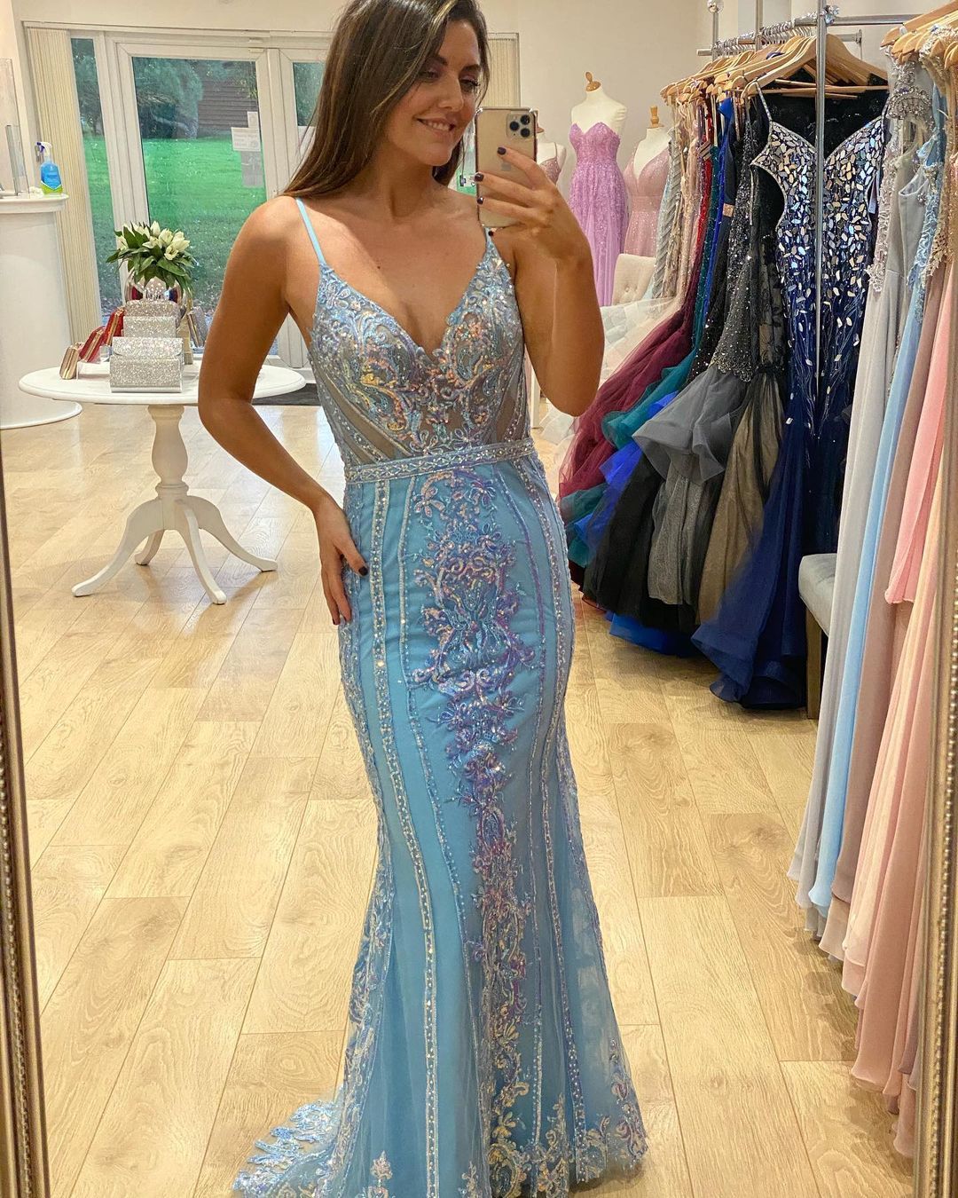 Spaghetti Straps Prom Dress, Long Prom Dresses ,Formal Prom Dress   cg16720