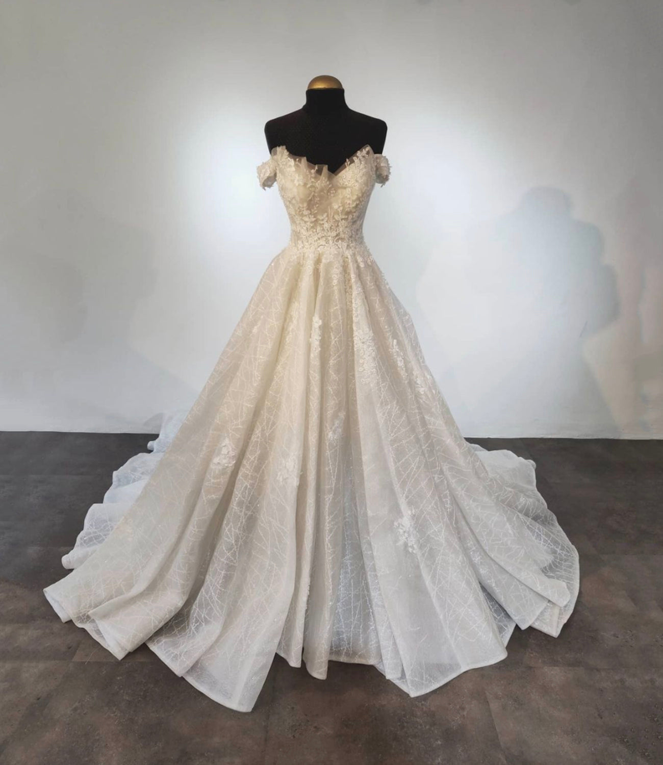 LIGHT CHAMPAGNE TULLE LONG A LINE PROM DRESS EVENING DRESS    cg17061