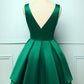 GREEN SATIN SHORT' HOMECOMING DRESS    cg17129