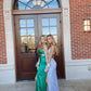 Sparkly Mermaid V Neck Straps Sequins Blue Prom Dress, Slit Evening Dresses   cg17179