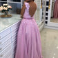 A-Line Beaded Lace Long Tulle Prom Dresses Formal Evening Gowns    cg17228