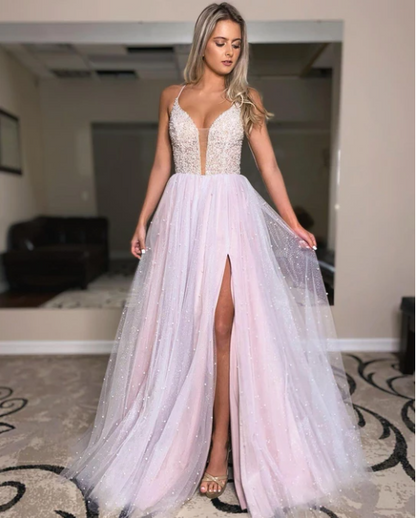 Heavy Beaded Prom Dress, Birthday Shoot Dresses,Formal Prom Dress   cg17295