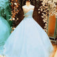 CRYSTAL BEADED SWEETHEART QUINCEANERA DRESSES BALL GOWN Long Prom Evening Dresses   cg17502