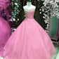 CRYSTAL BEADED SWEETHEART QUINCEANERA DRESSES BALL GOWN Long Prom Evening Dresses   cg17502