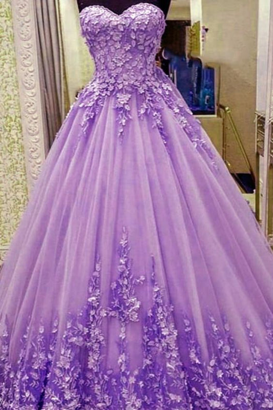 prom dresses Amazing Lilac Ball Gown Dresses    cg17830