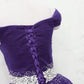 Charming Dark Purple Tulle Long Off The Shoulder Party Dress, Long Prom Dress cg1794
