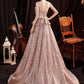 SHINY SEQUINS LONG A LINE PROM DRESS EVENING DRESS    cg17954