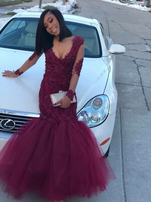 mermaid unique long Evening prom Dress   cg18095