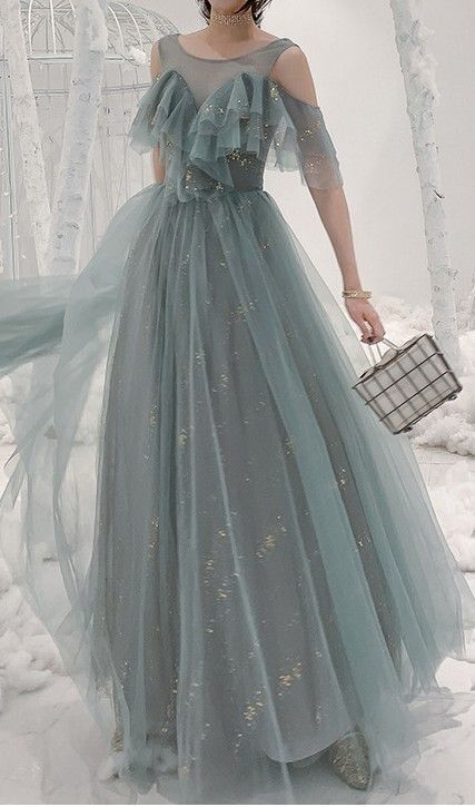 Prom Dresses Gray Beautiful Stunning Long Classy Evening Dress Elegant Gown    cg18169