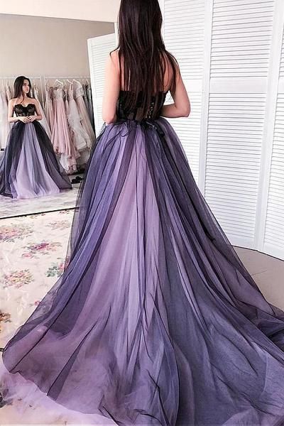 New Arrival A-line Tulle Sweetheart Beaded Long Prom Dresses with Appliques cg1819