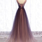 Spring Long V Neck A Line Dress Halter Beaded Evening Dress prom dresses   cg18279