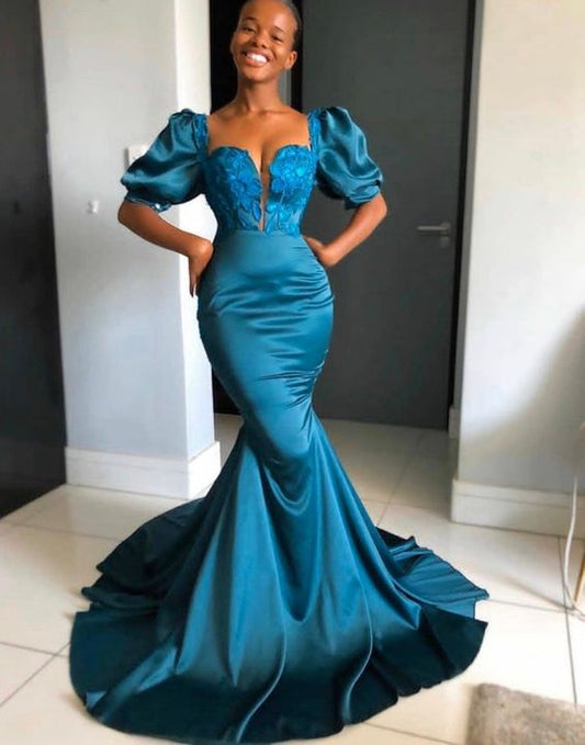 Long fitted prom dress,Floor length African women prom dress   cg18322