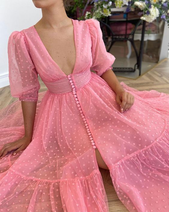 Prom Dress Pink, Formal Dress, Evening Dress, Pageant Dance Dresses    cg18400