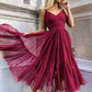Cute tulle short prom dress A line party dress   cg18600
