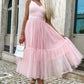 Cute tulle short prom dress A line party dress   cg18600