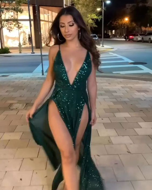 Green Long Prom/Evening Dress    cg18682