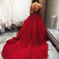 gorgeous red ball gown with beaded bodice. perfect dress long prom dress   cg18719