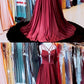 SIMPLE BURGUNDY SATIN LONG PROM DRESS, BURGUNDY EVENING DRESS cg1915