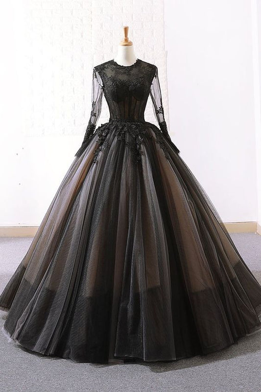 long black ball gown evening dress Prom Dresses     cg19285