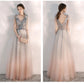 Ombre Beaded Tulle Prom Dress    cg19405