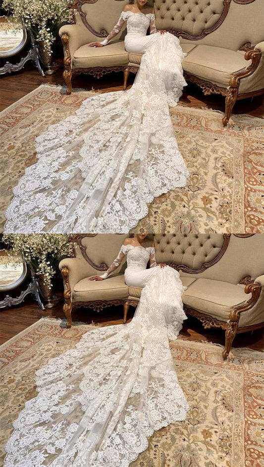 gorgeous lace wedding mermaid dress Prom Dress    cg19451