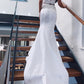 Trumpet/Mermaid Satin Beading High Neck Sleeveless Sweep/Brush Train Two Piece Dresses Prom Dress    cg19522