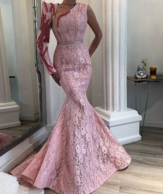 Sheath Evening Gowns prom dress pink     cg19907