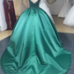 prom dresses V Neck Embellished Beads Green Wedding Dresses Ball Gowns Lace    cg19970