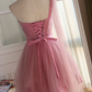 Cute Pink Sweetheart Tulle Homecoming Dresses,Sleeveless A-line Short Homecoming Dresses   cg20029