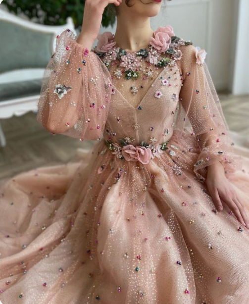 long A line prom dress evening dress    cg20055