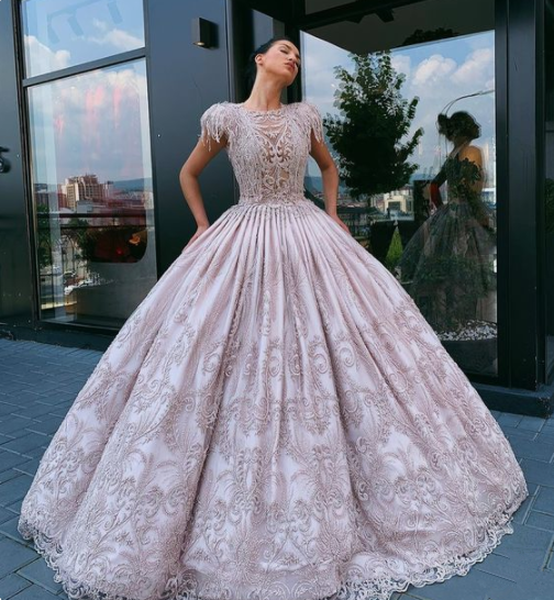 long A line prom dress evening dress    cg20056