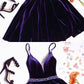 Beautiful Custom Made A-line Homecoming Dresses,Purple Homecoming Dresses cg201