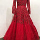 Stunning Embellished Designer Red Bridal Wedding ball gown prom dresses   cg20168