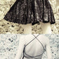 Black sequin homecoming dresses cross back for senior cg2017