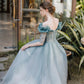 CUTE TULLE BEADS A LINE PROM DRESS CUTE EVENING DRESS     cg20224