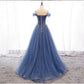 Modest Tulle A Line Long Prom Dresses Cap Sleeve Sweetheart Stunning Beading Prom/Evening Dress  cg2043