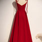 SIMPLE VELVET LONG A LINE PROM DRESS EVENING DRESS    cg20772
