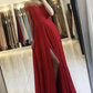 Cute chiffon lace long A line prom dress evening dress    cg20877