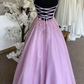 Lovely v neck lace appliqué prom dress evening dress    cg21106