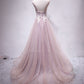 Handmade A-line Pearl Pink Long Formal prom Dress    cg21255