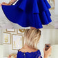 Beautiful Cute A Line Off the Shoulder Royal blue homecoming dress cg2131