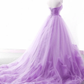 Light Purple Sweetheart Tulle Ball Gown Princess New Style Formal Dress, Purple Party Dress Prom Dress   cg21330