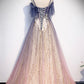 CUTE TULLE LONG A LINE PROM DRESS EVENING DRESS    cg21360